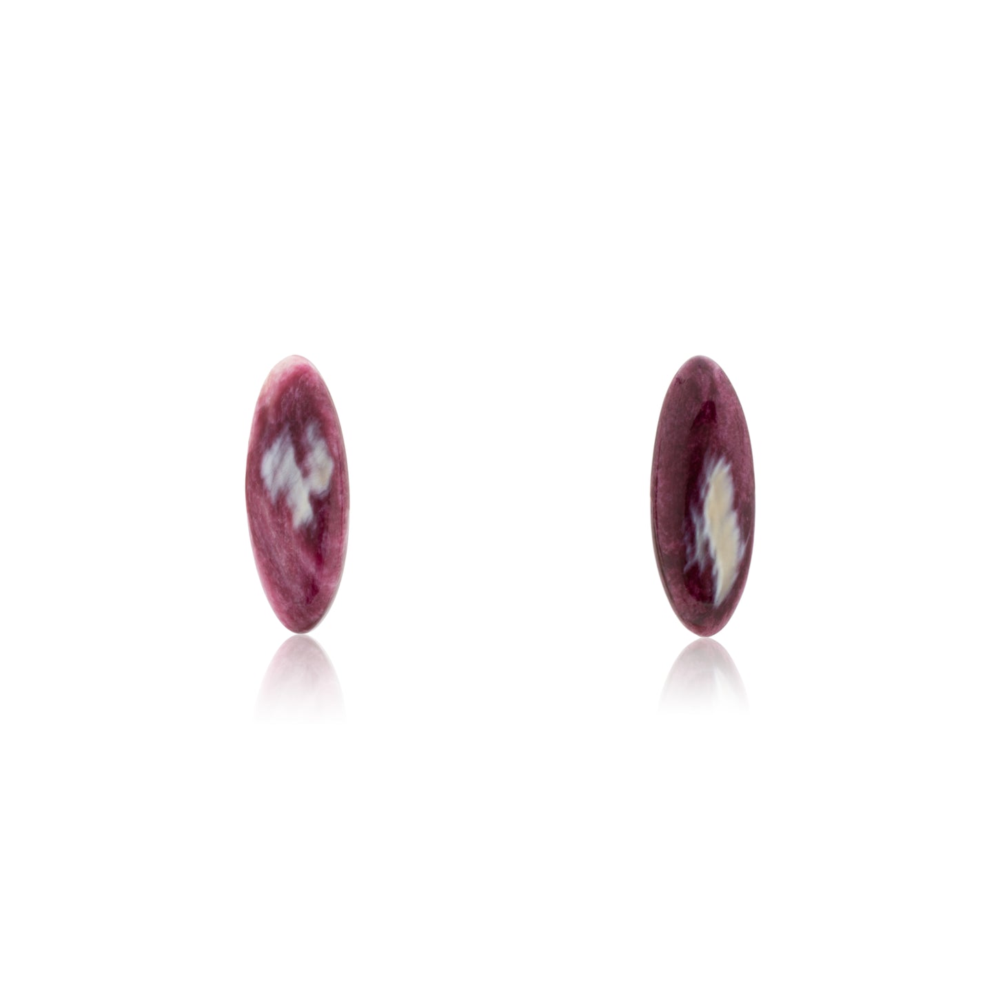 18K Spiny Oyster SOLO Earring with Bezel-Set Pink Tourmaline and Spiny Oyster Removable Drop