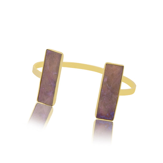 18K Purple Jade Flex cuff