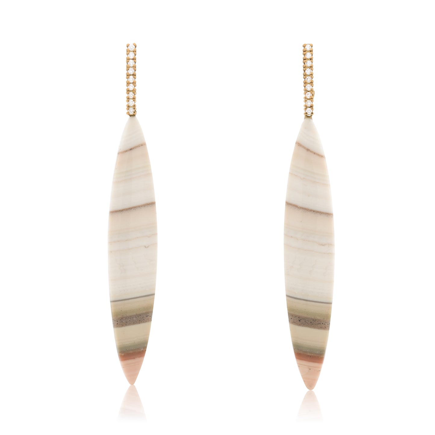 18K Saturn Agate Removable Add-On Drop