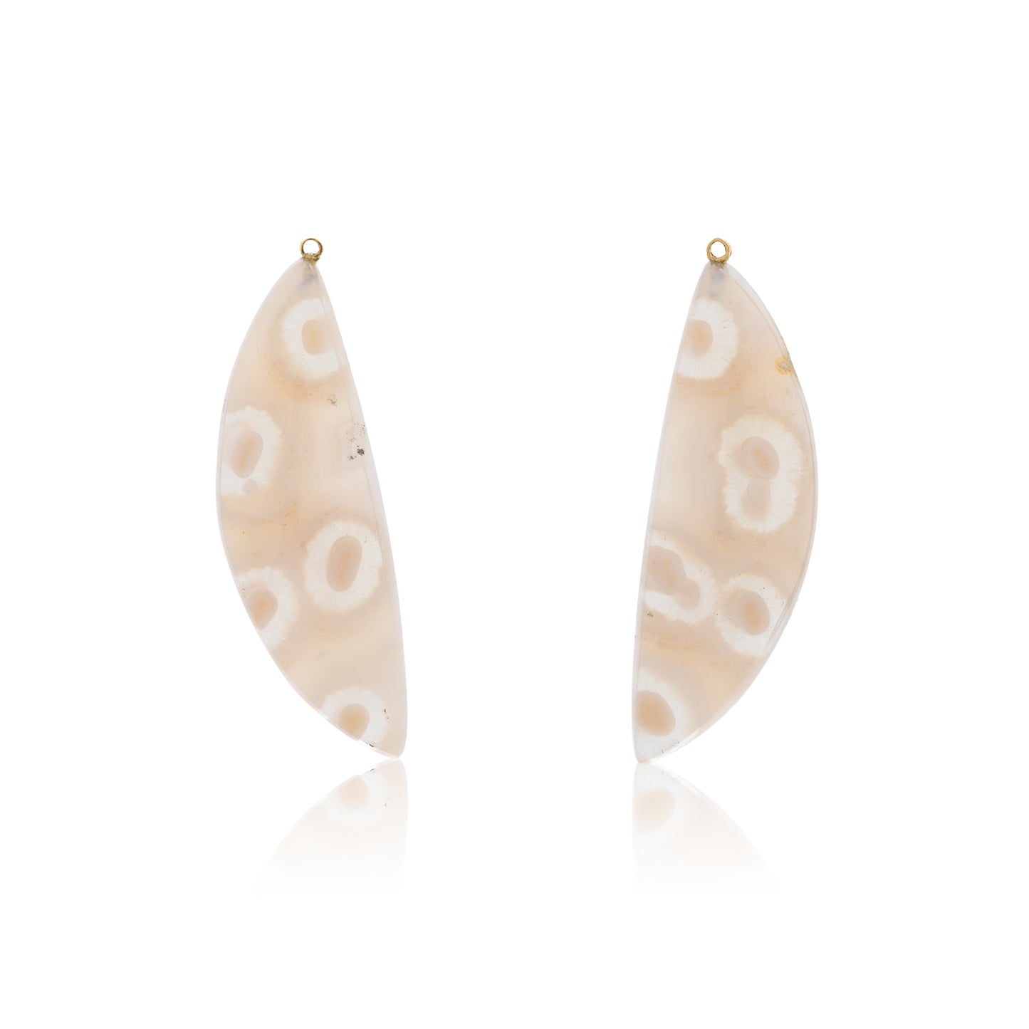 18K Petrified Indonesian Wormwood Removable Add-On Drop