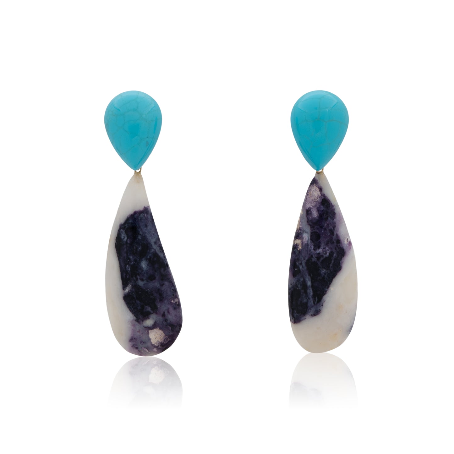 18K Mexican Purple Opal, Removable Add-On Drop