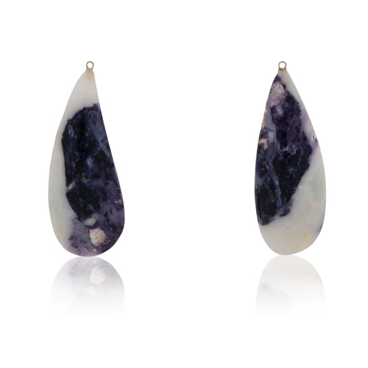 18K Mexican Purple Opal, Removable Add-On Drop