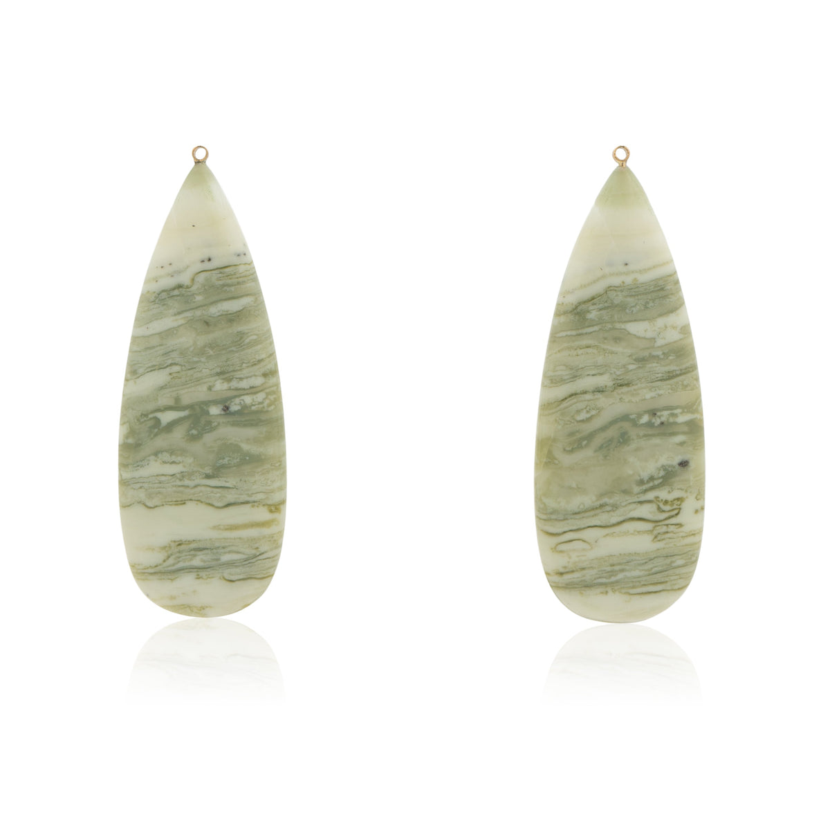 18K Green Serpentine, Removable Add-On Drop