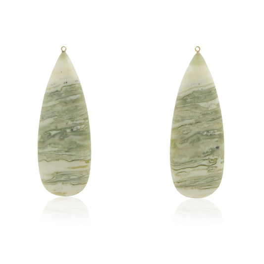 18K Green Serpentine, Removable Add-On Drop