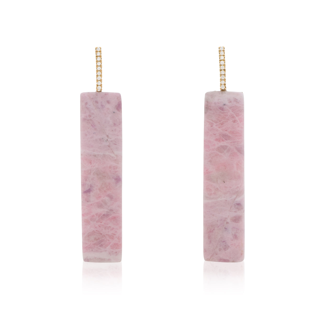 18K Brazilian Pink Sodalite, Removable Add-On Drop
