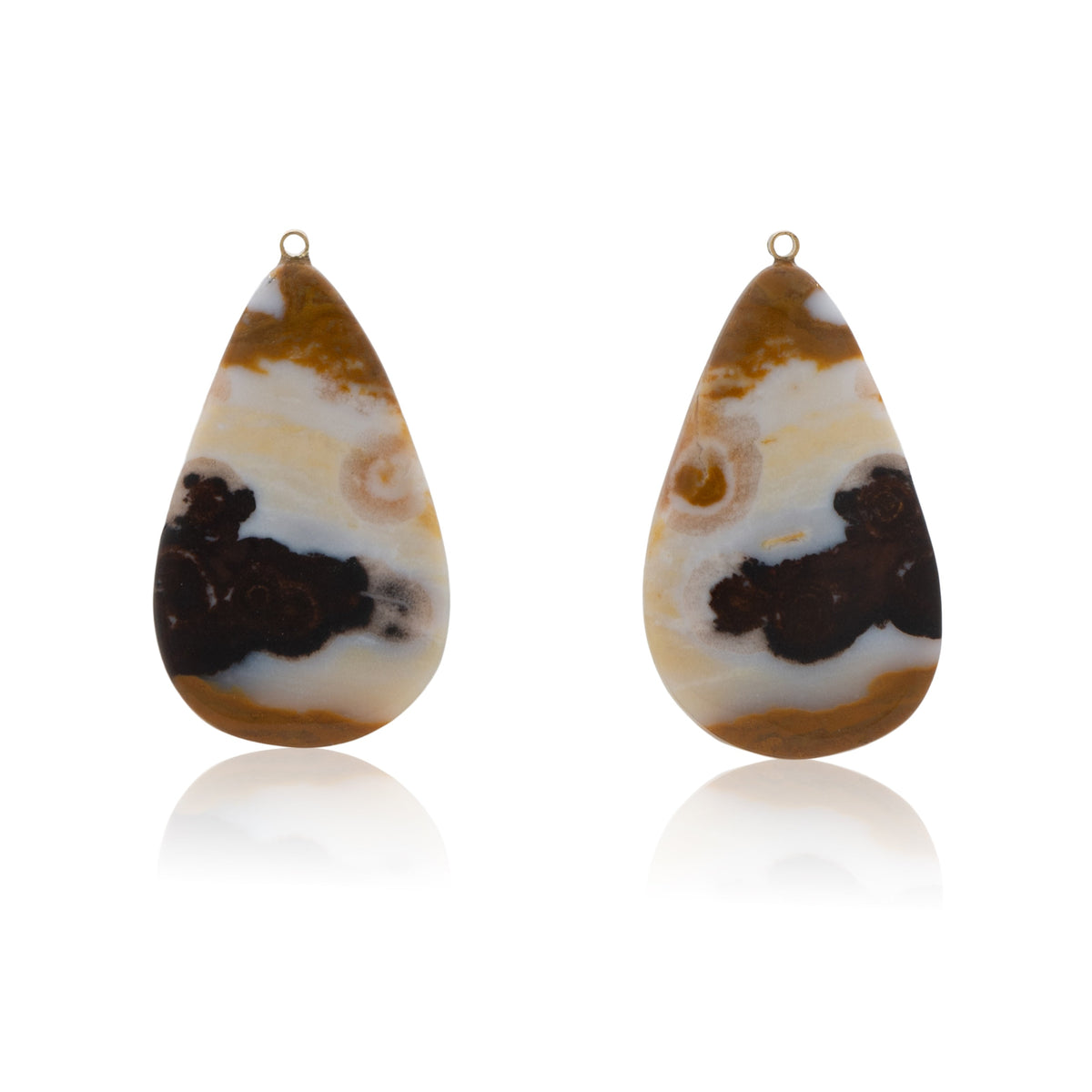 18K Oregon Polka Dot Agate, Removable Add-On Drop