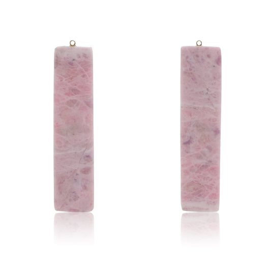 18K Brazilian Pink Sodalite, Removable Add-On Drop