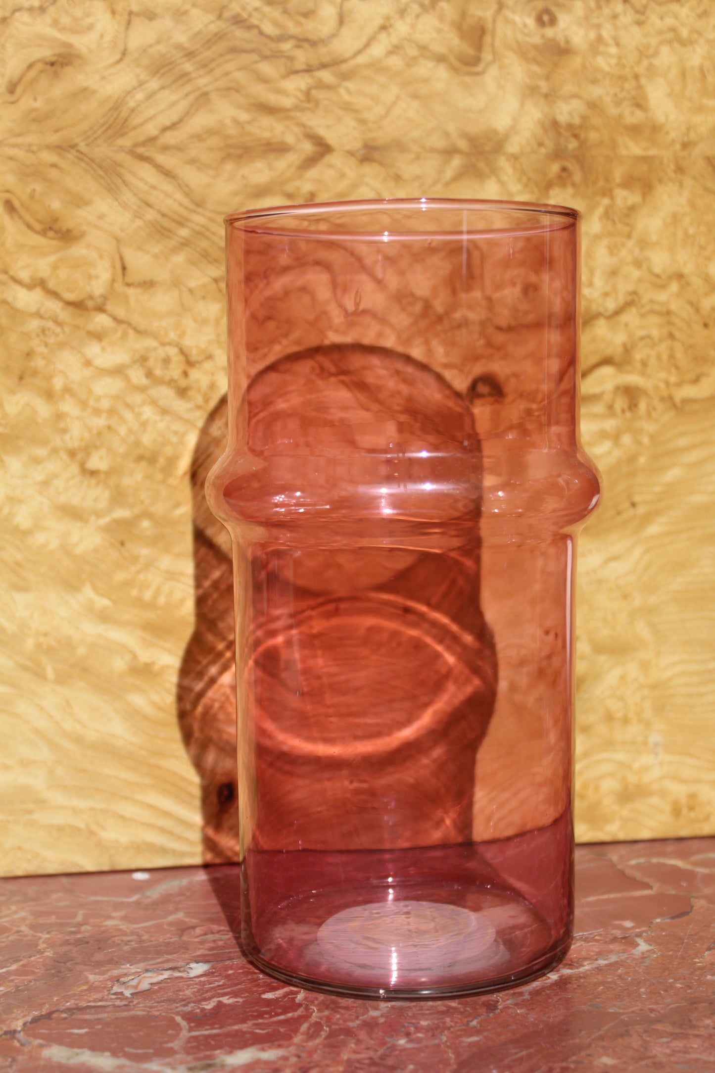 Pink Vase Recycled Glass